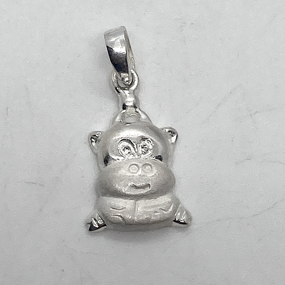 Vtg Sterling Silver 925  Zodiac Taurus Bull Ox Animal Pendant Charm | .9”